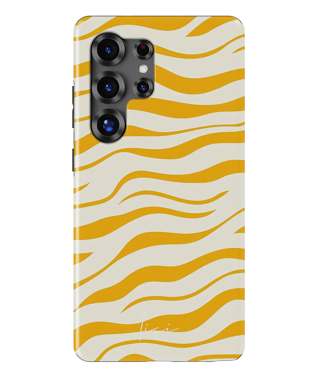 Stylisches gelbes Zebra - Samsung Galaxy S25 Ultra