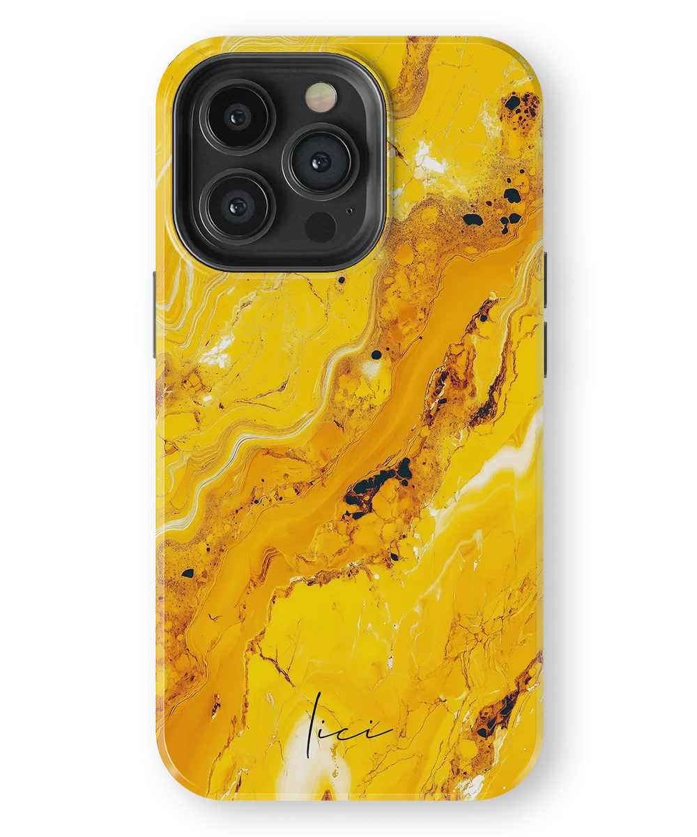 Yellow Marble - iPhone 13 Pro