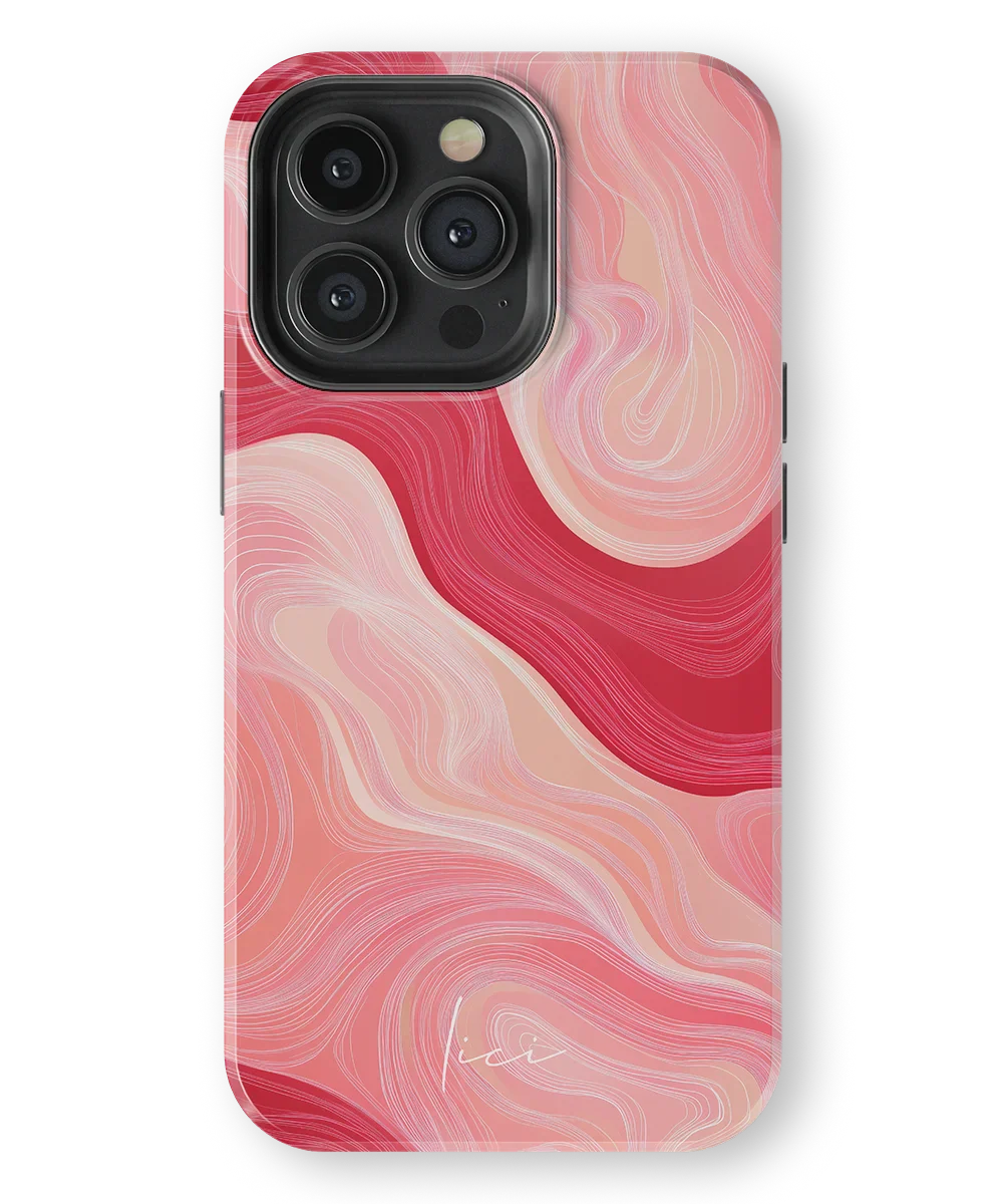 Wavy Rose Lines - iPhone 13 Pro