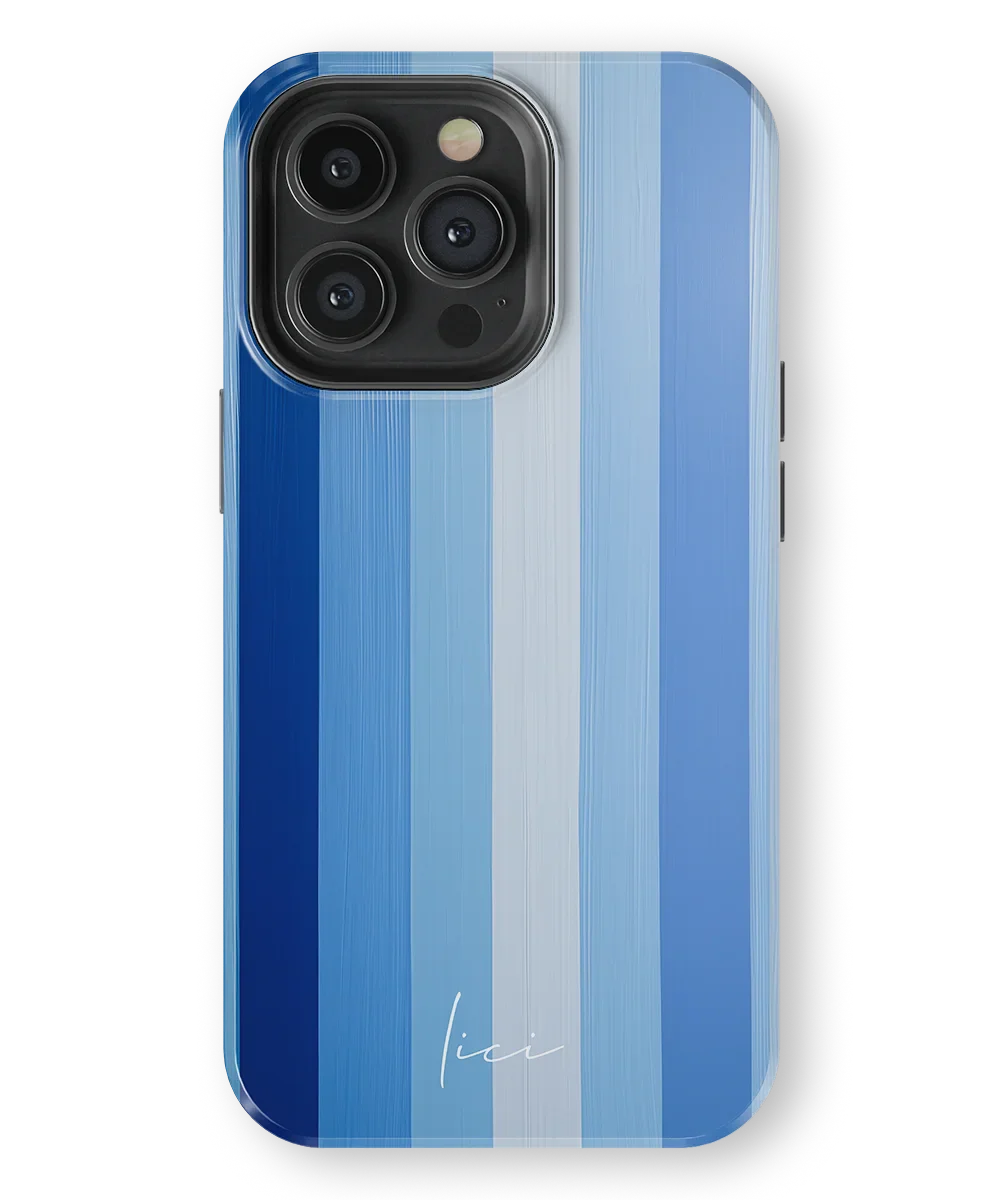 Striped Blue Block - iPhone 13 Pro