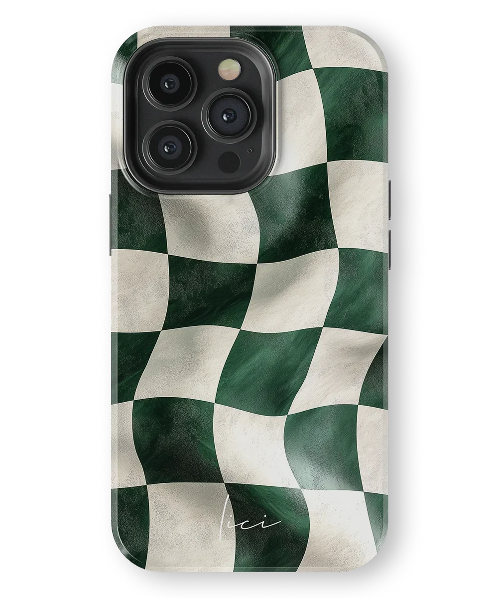 Green Chessboard - iPhone 13 Pro