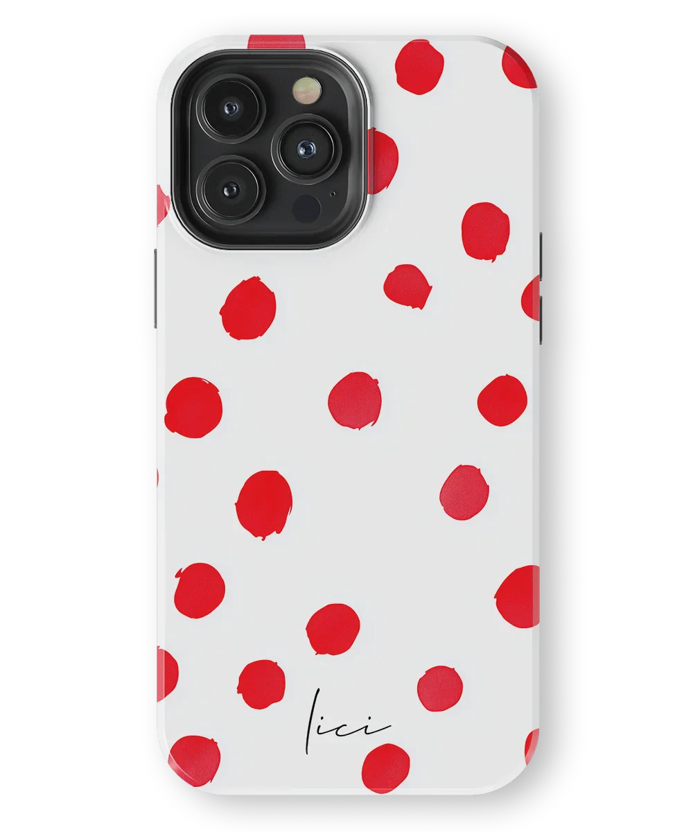 Red Polka Dots - iPhone 13 Pro Max