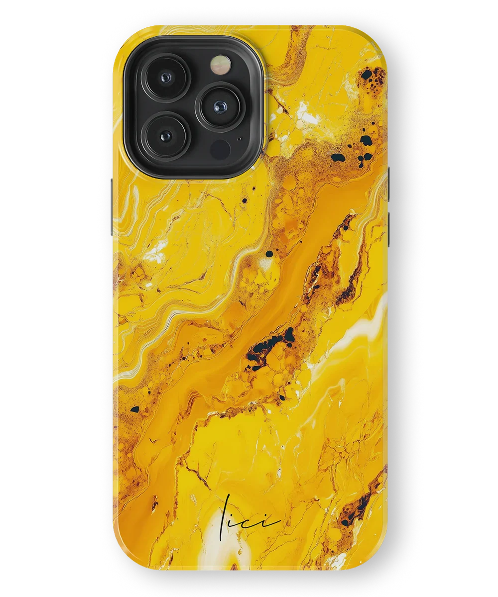Yellow Marble - iPhone 13 Pro Max