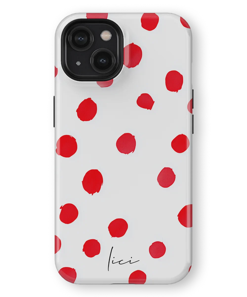 Red Polka Dots - iPhone 14