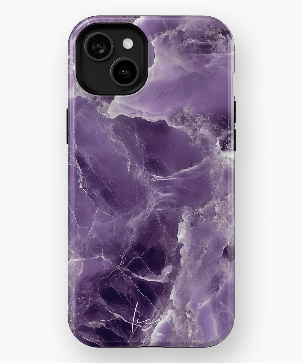 Purple Marble - iPhone 15 Plus