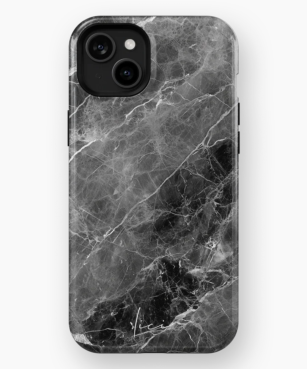 Grey Marble - iPhone 15 Plus