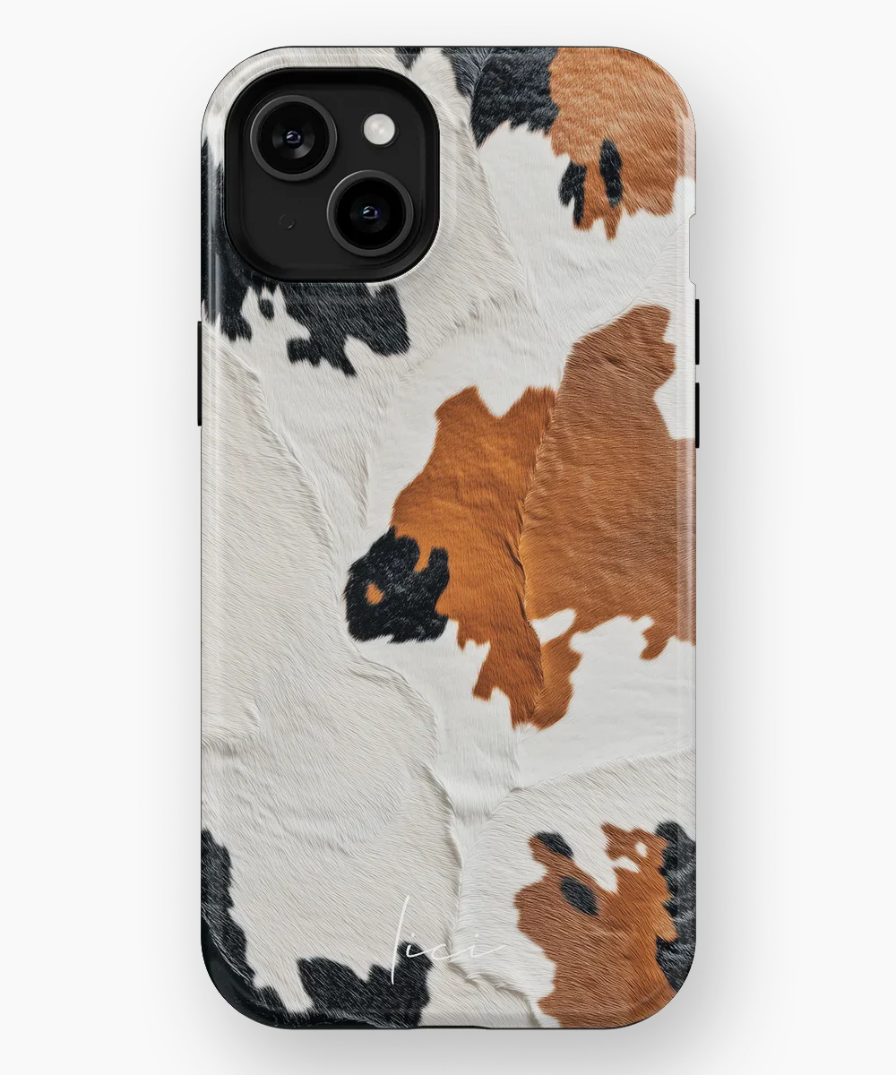 Luxury Brown Cow - iPhone 15 Plus