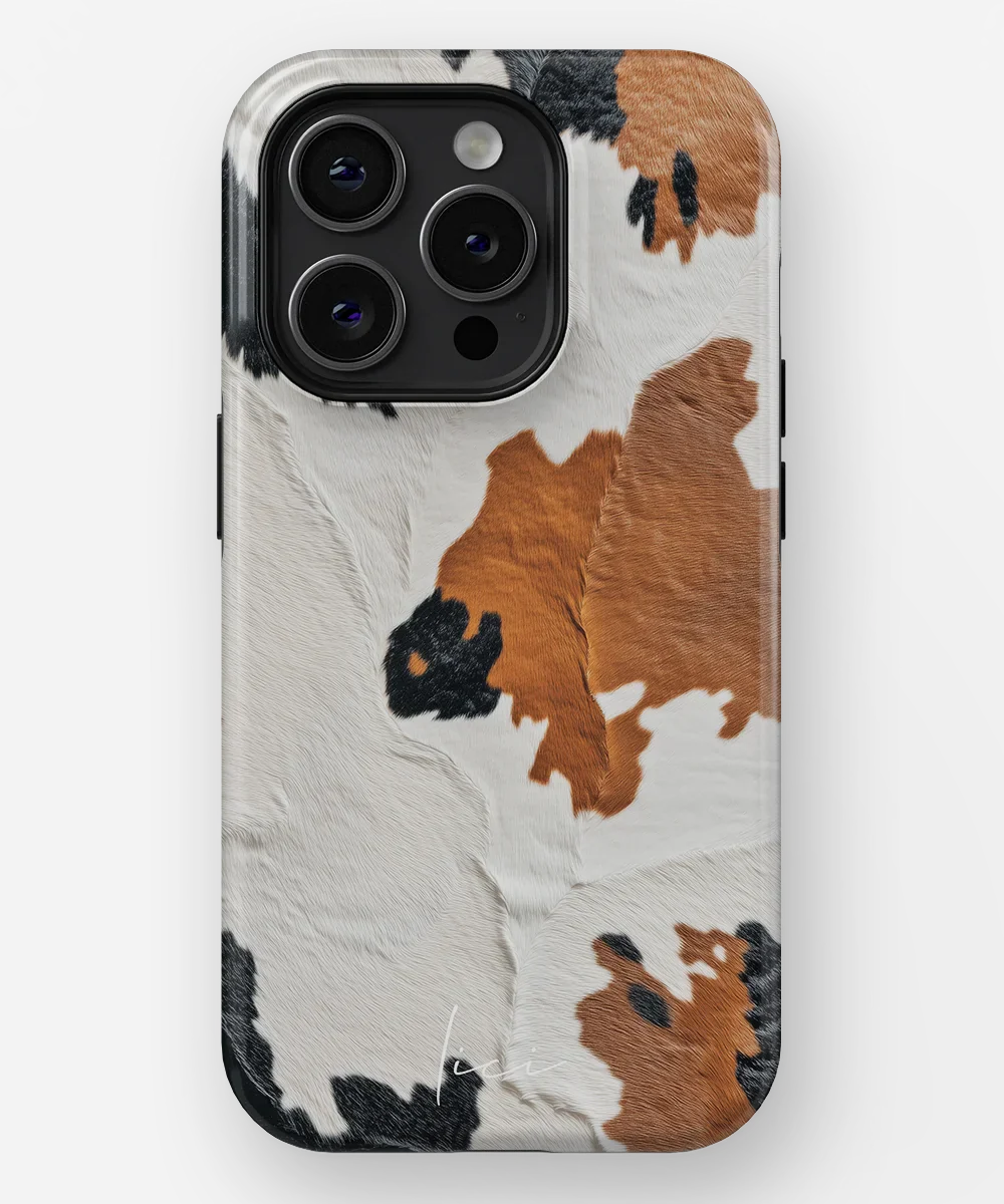 Luxury Brown Cow - iPhone 15 Pro