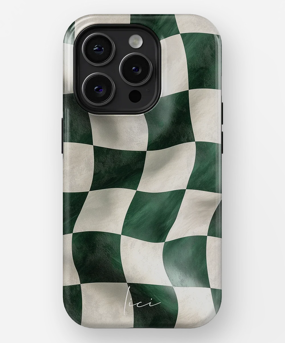 Green Chessboard - iPhone 15 Pro