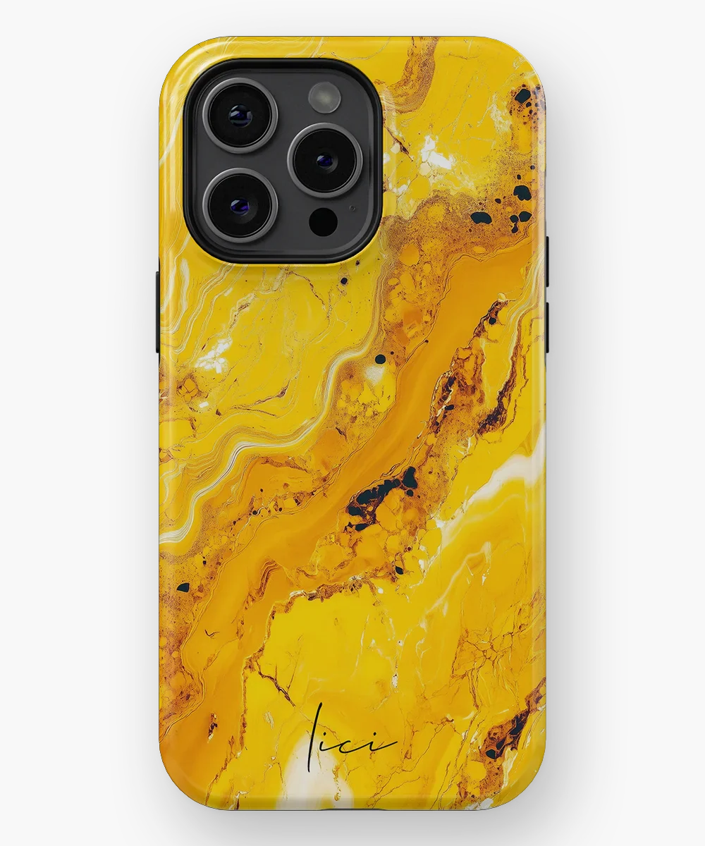 Yellow Marble - iPhone 15 Pro Max