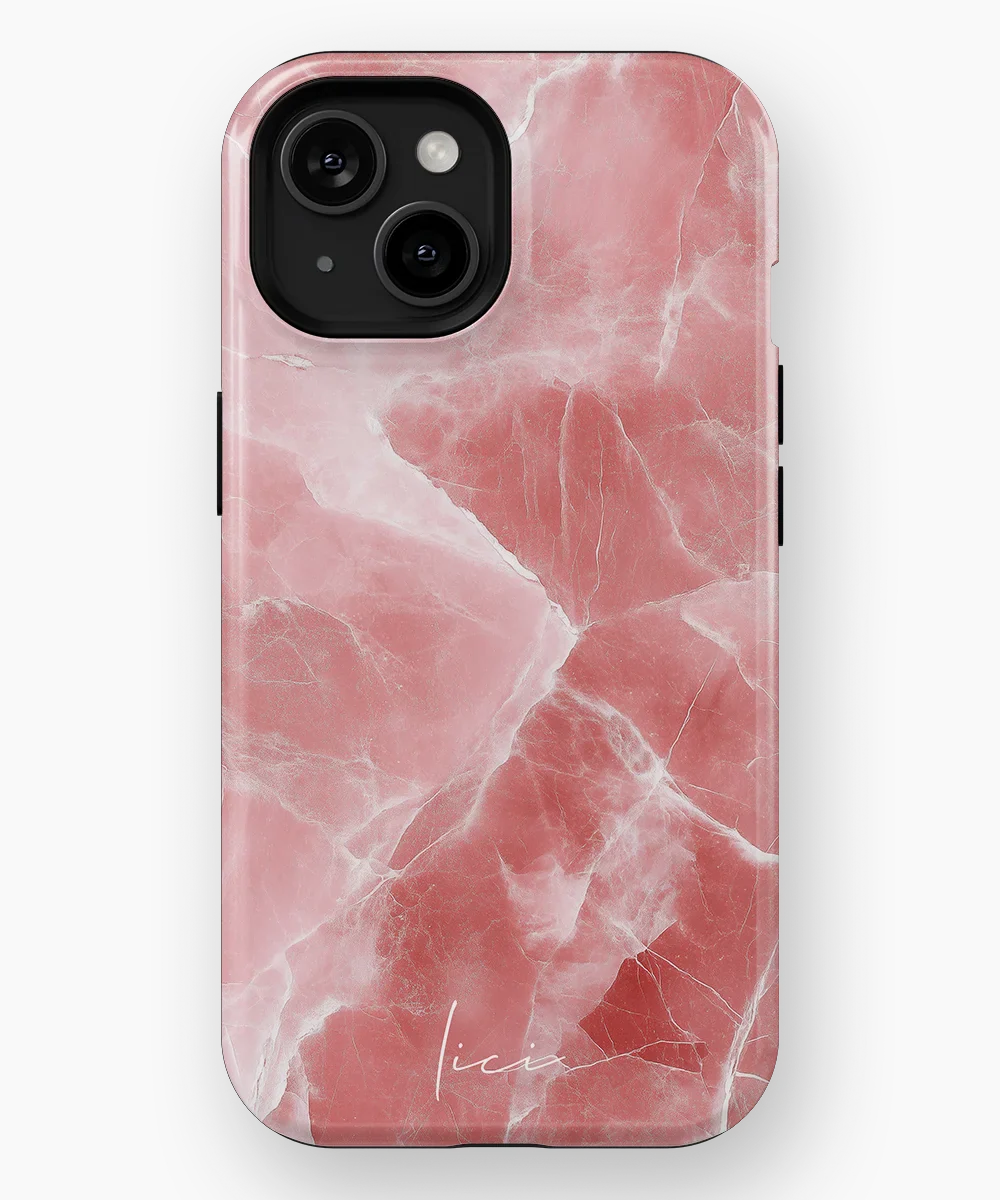 Elegant Pink Marble - iPhone 15