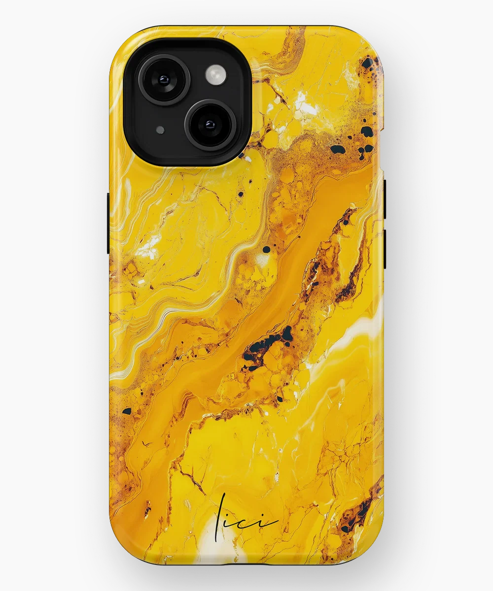 Yellow Marble - iPhone 15