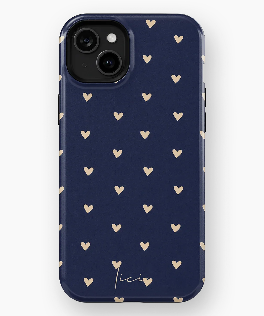 Midnight Hearts - iPhone 15 Plus