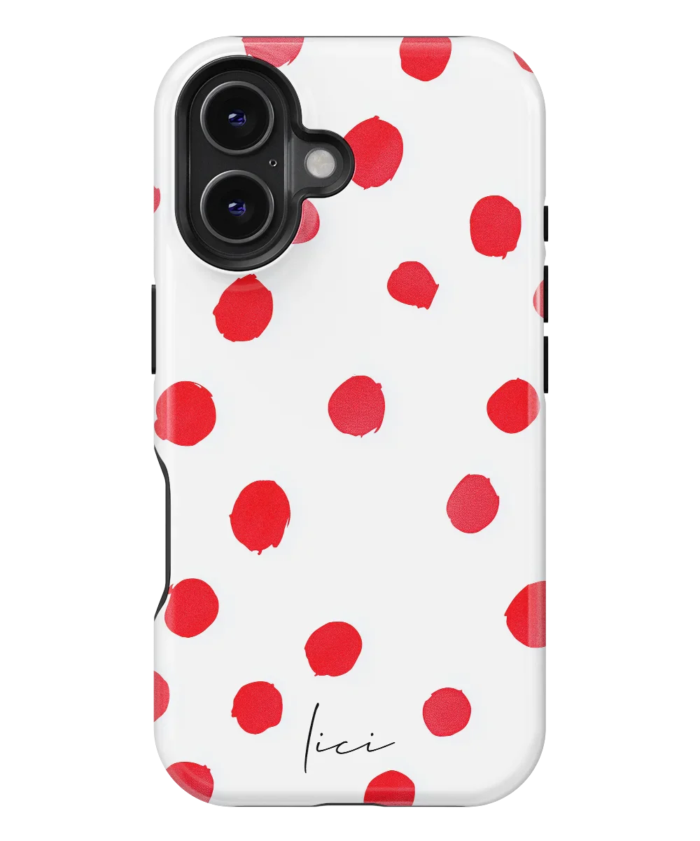 Red Polka Dots - iPhone 16