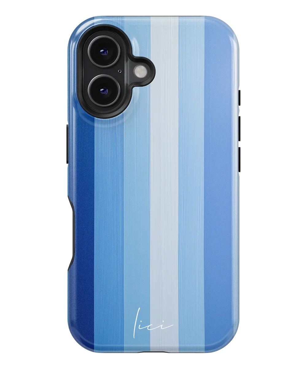Striped Blue Block - iPhone 16