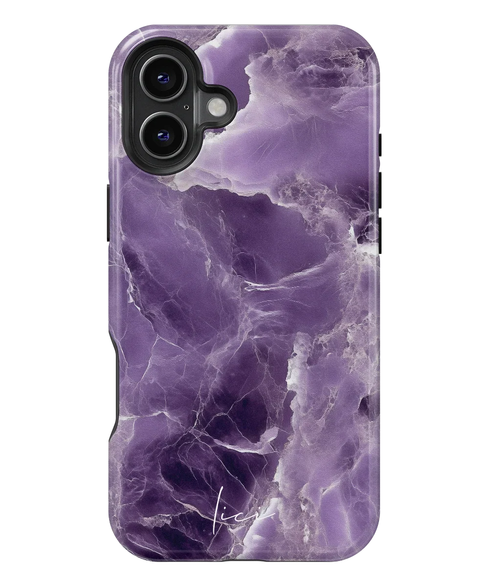 Purple Marble - iPhone 16 Plus