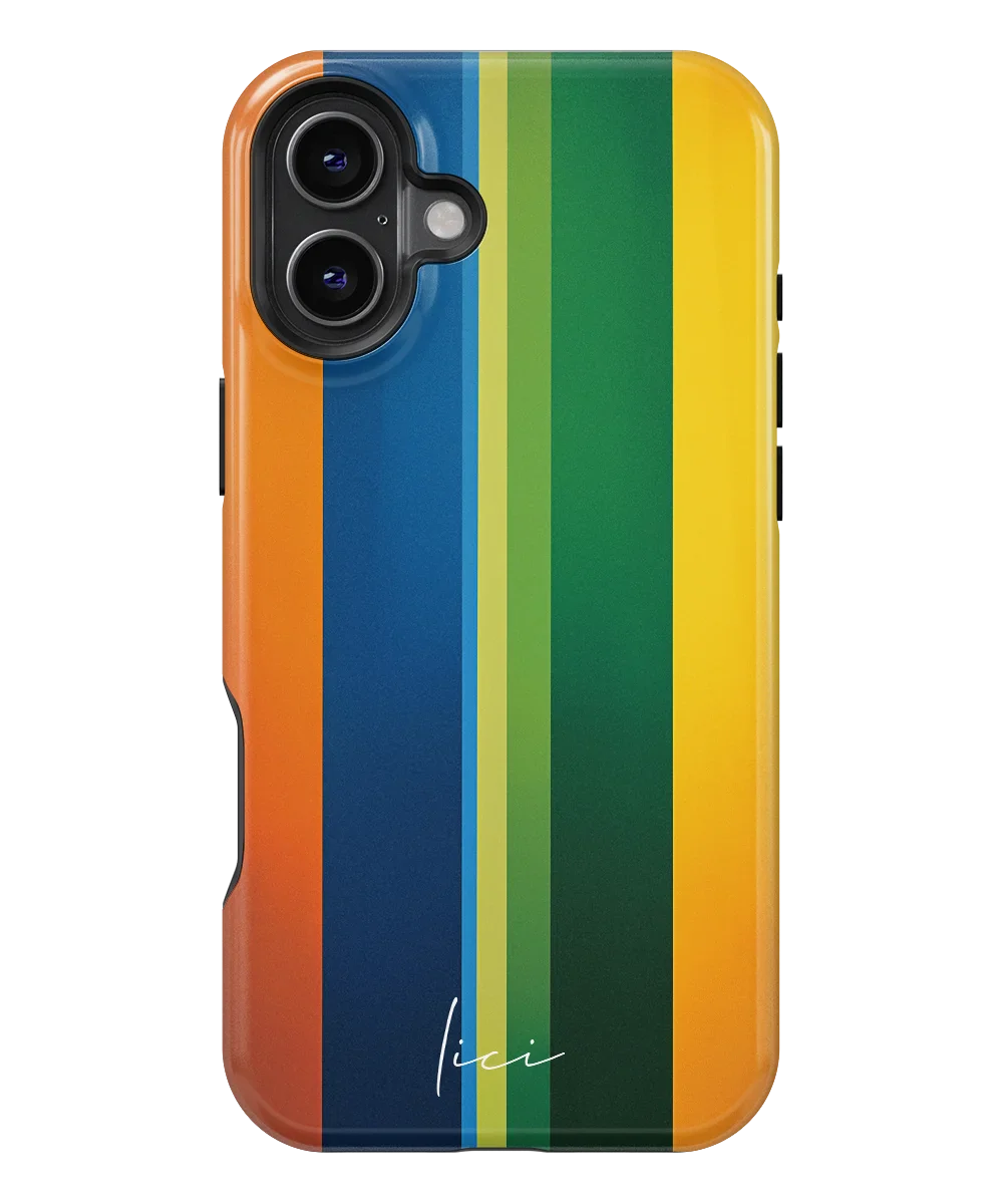 Striped Color Block - iPhone 16 Plus