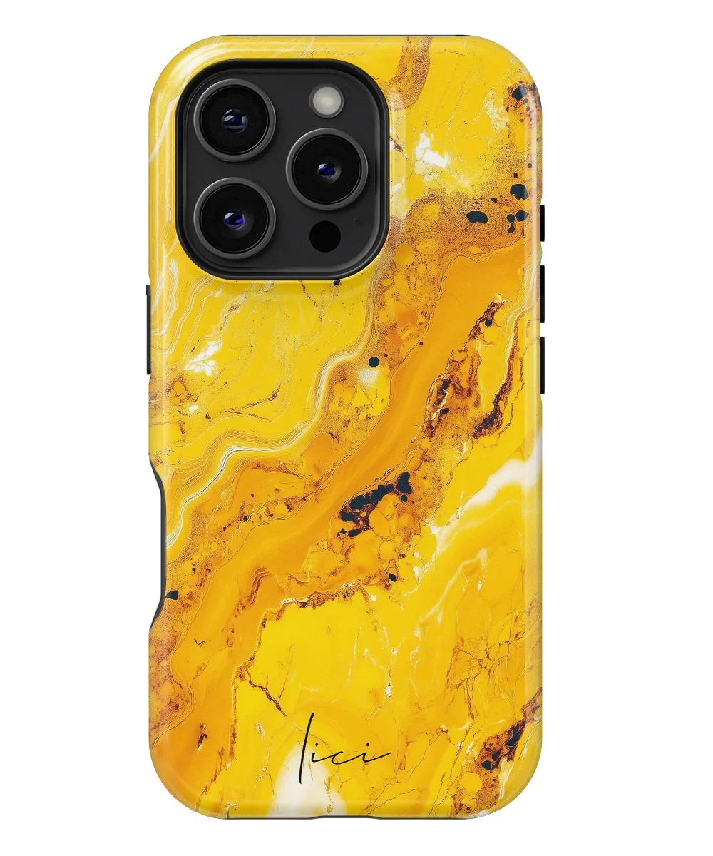 Yellow Marble - iPhone 16 Pro