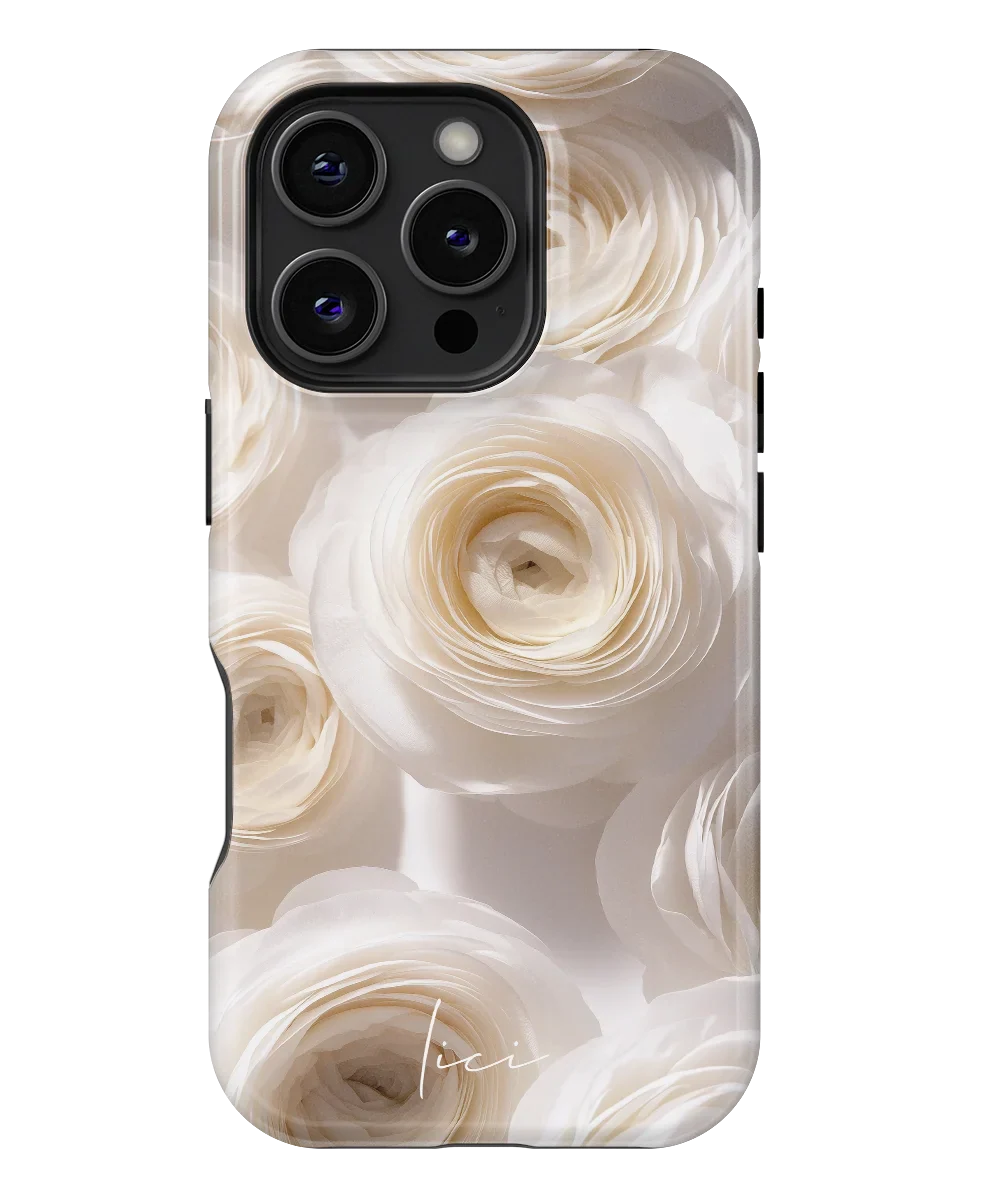 White Ranunculus - iPhone 16 Pro