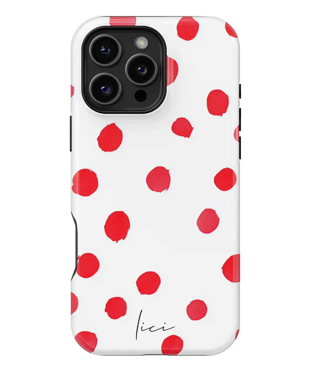 Red Polka Dots - iPhone 16 Pro Max
