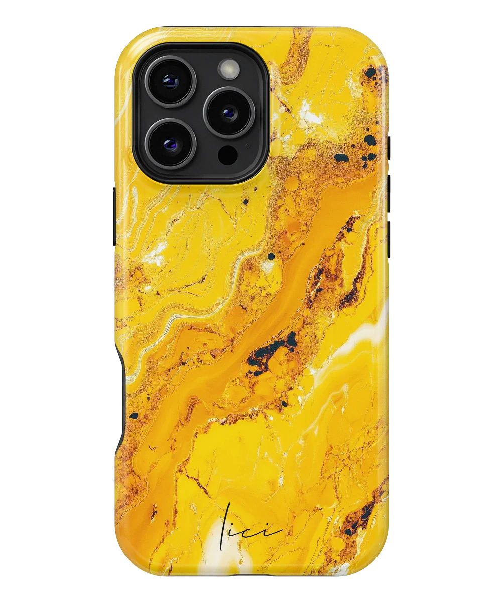 Yellow Marble - iPhone 16 Pro Max