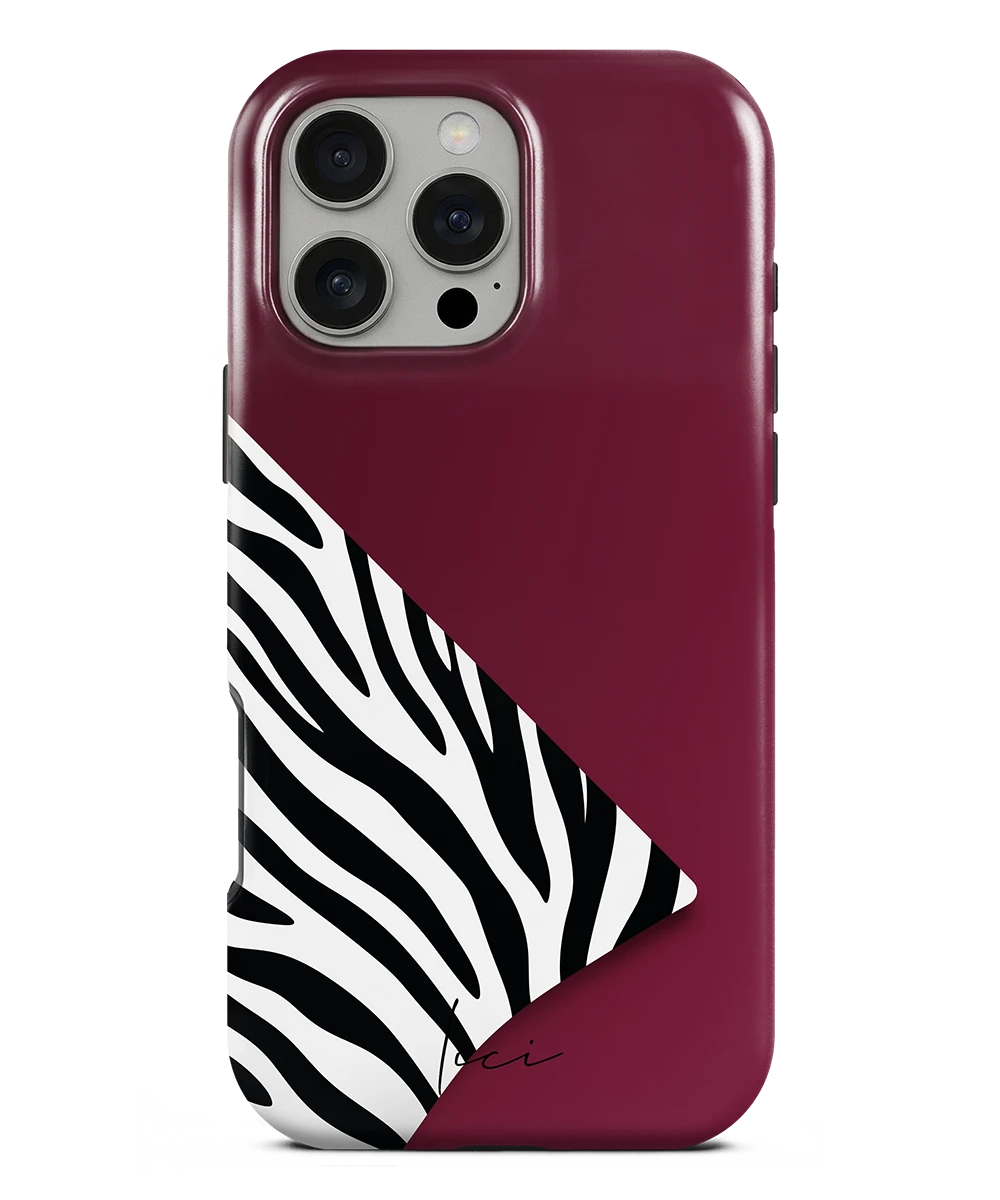 Burgund Zebra - iPhone 16 Pro Max