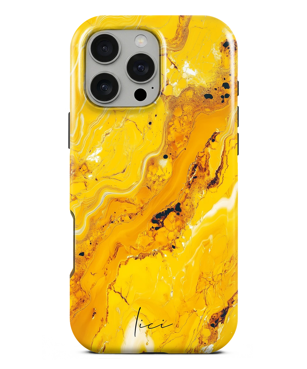 Yellow Marble - iPhone 16 Pro Max