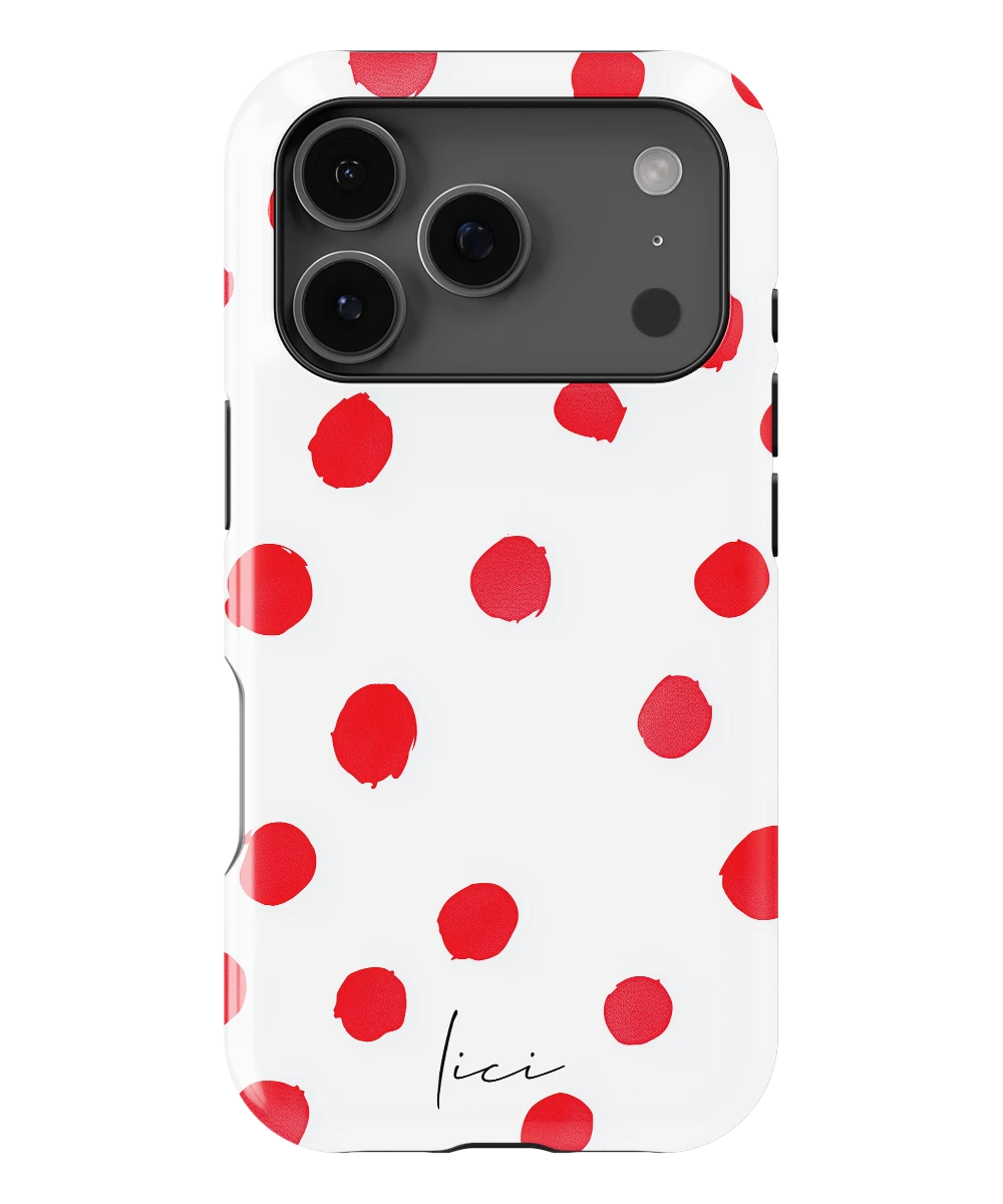 Red Polka Dots - iPhone 17 Pro