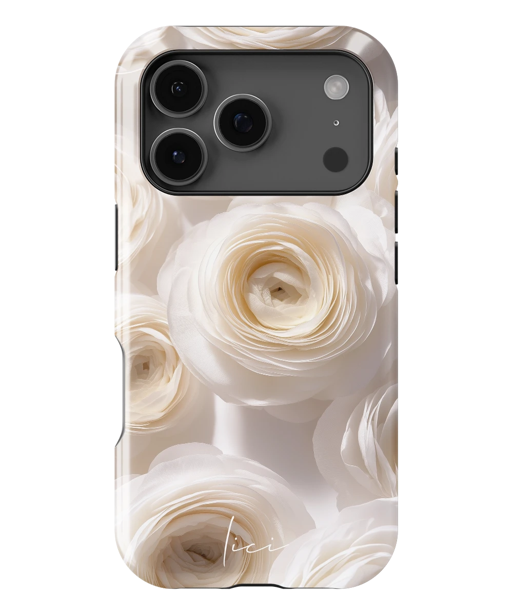 White Ranunculus - iPhone 17 Pro