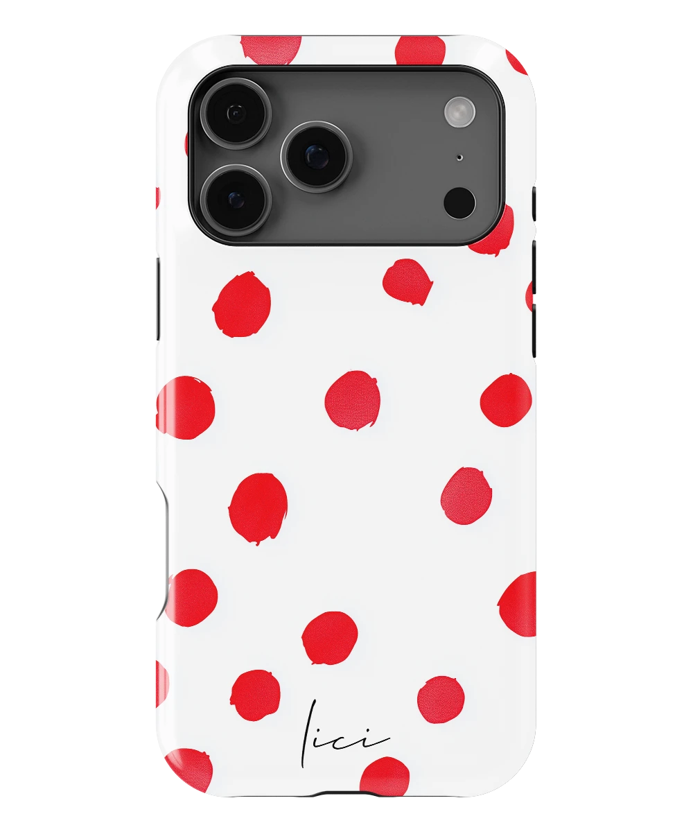 Red Polka Dots - iPhone 17 Pro Max