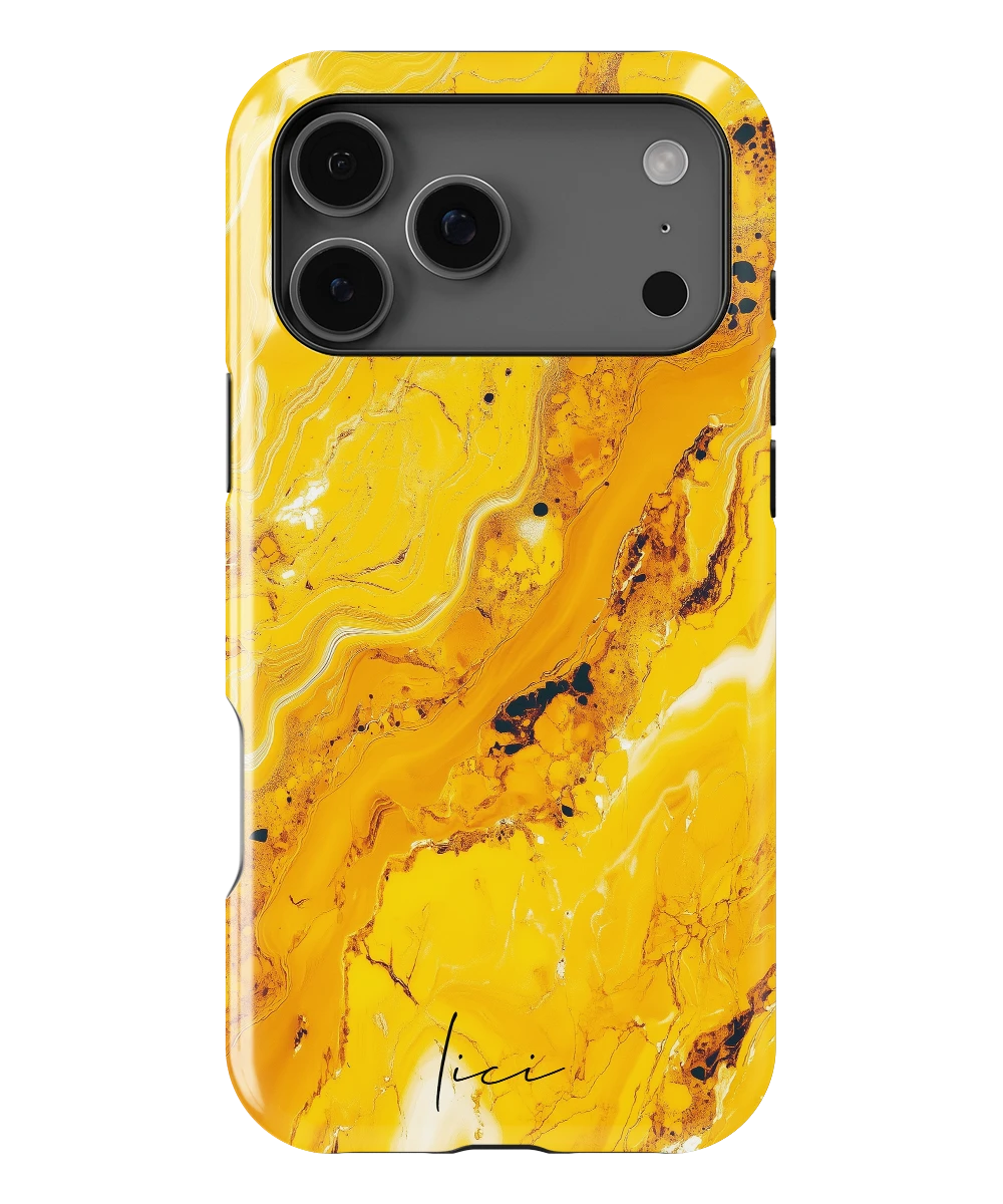 Yellow Marble - iPhone 17 Pro Max