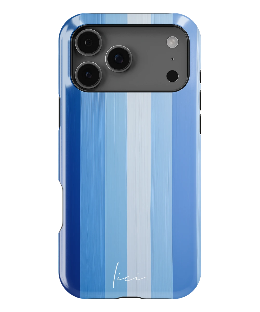 Striped Blue Block - iPhone 17 Pro Max