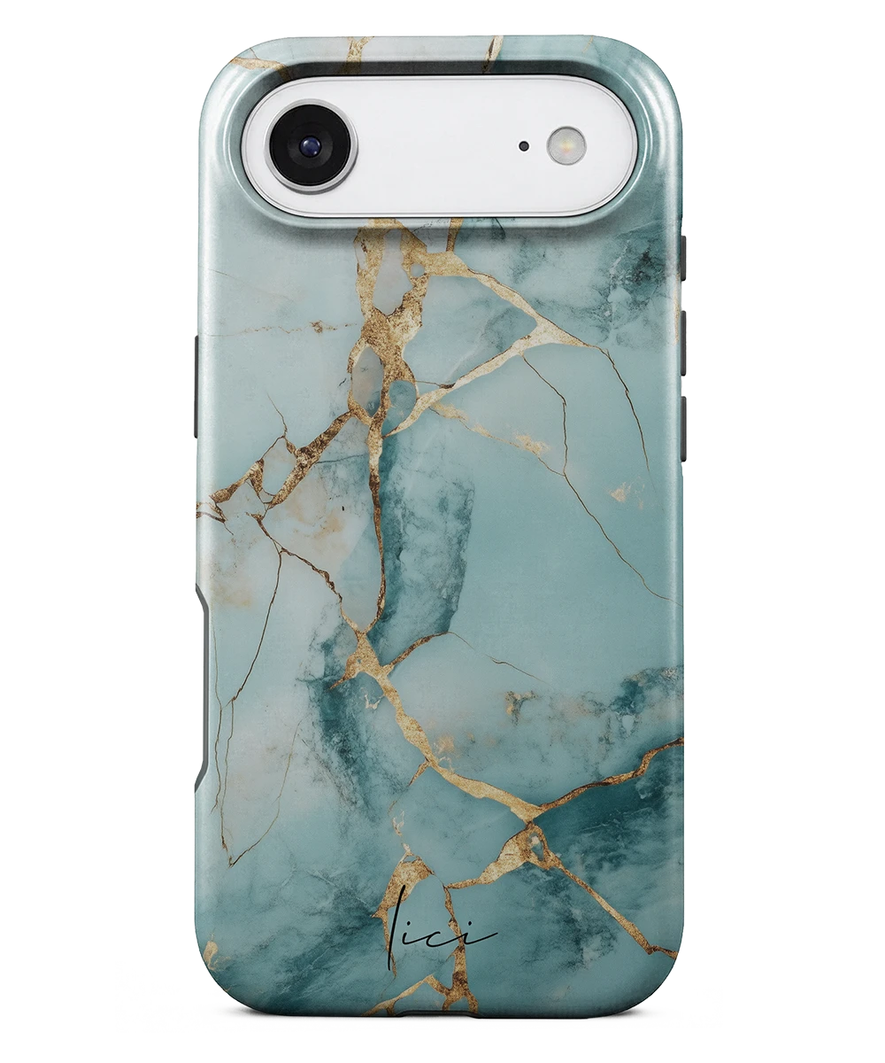 Blue Gold Marble - iPhone Air