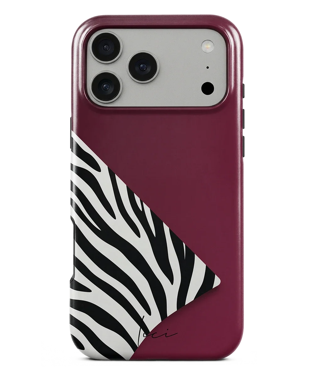 Burgund-Zebra - iPhone 18 Pro Max