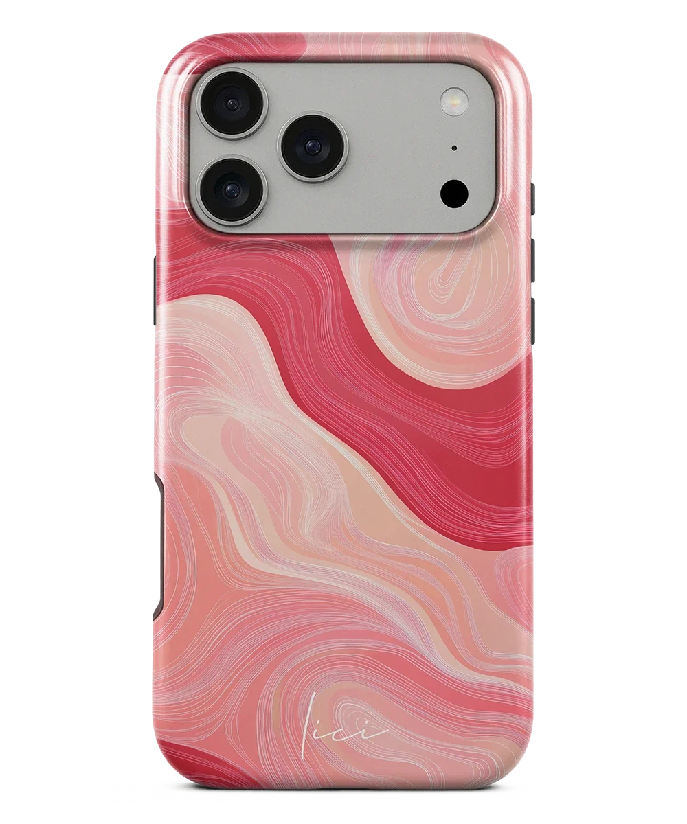 Wavy Rose Lines - iPhone 18 Pro Max