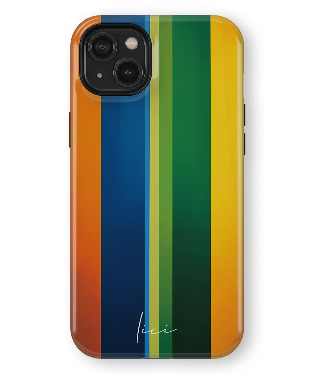 Striped Color Block - iPhone 14 Plus