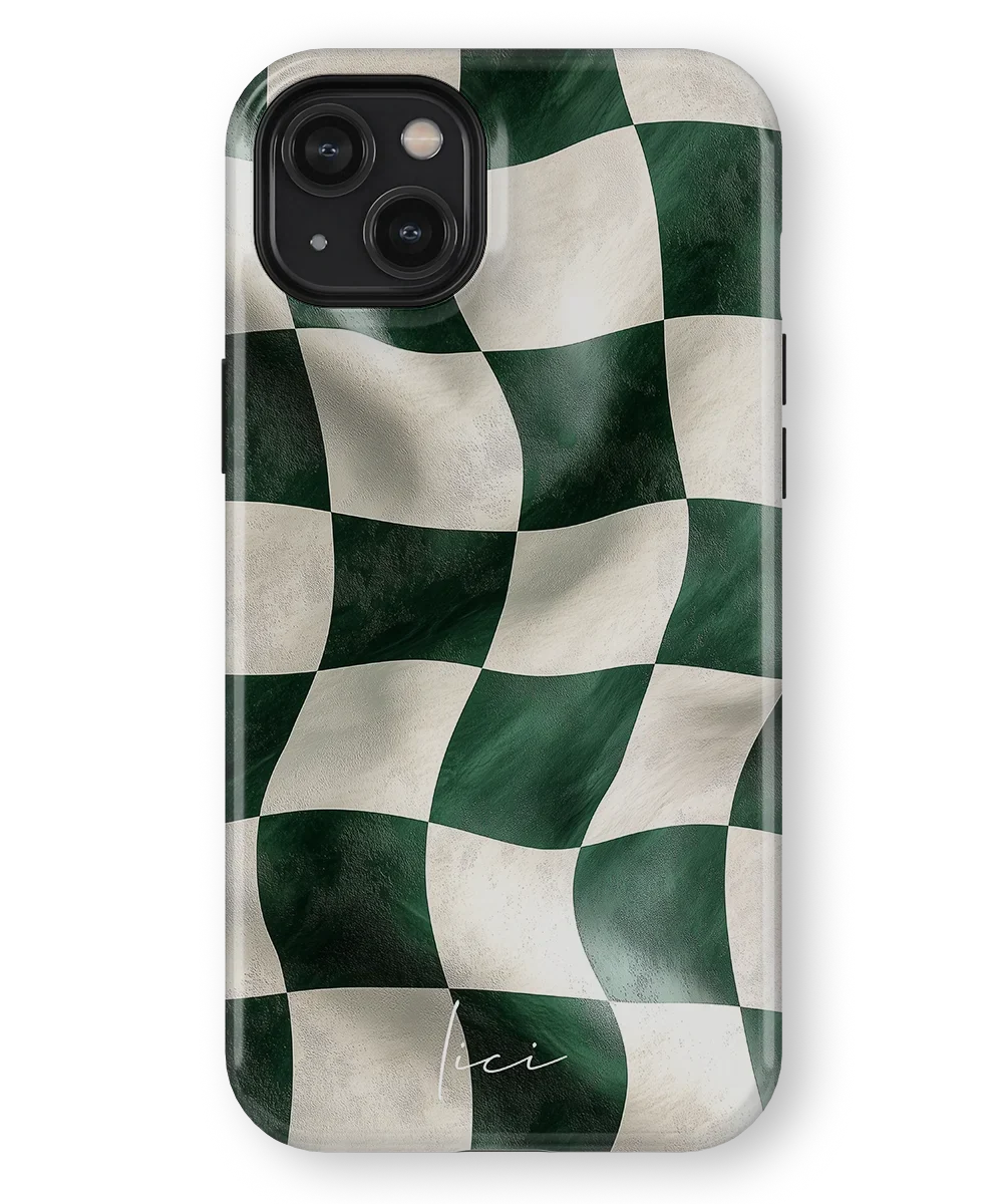 Green Chessboard - iPhone 14 Plus