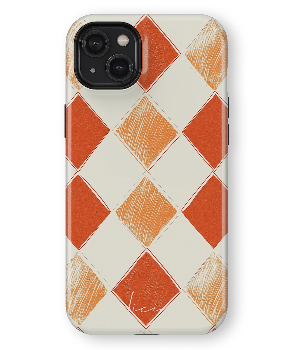 Orange Rhombus - iPhone 14 Plus