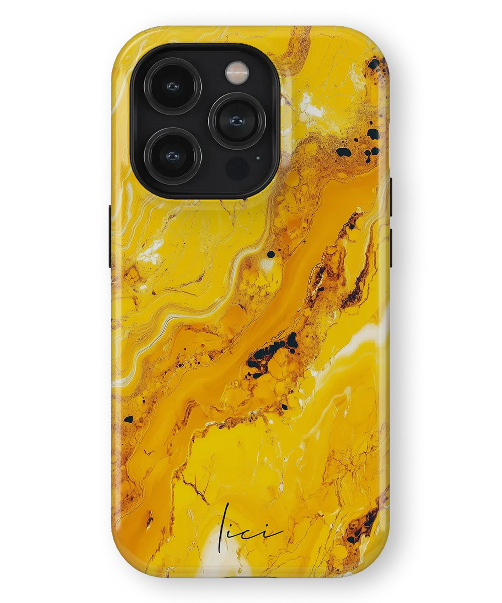 Yellow Marble - iPhone 14 Pro