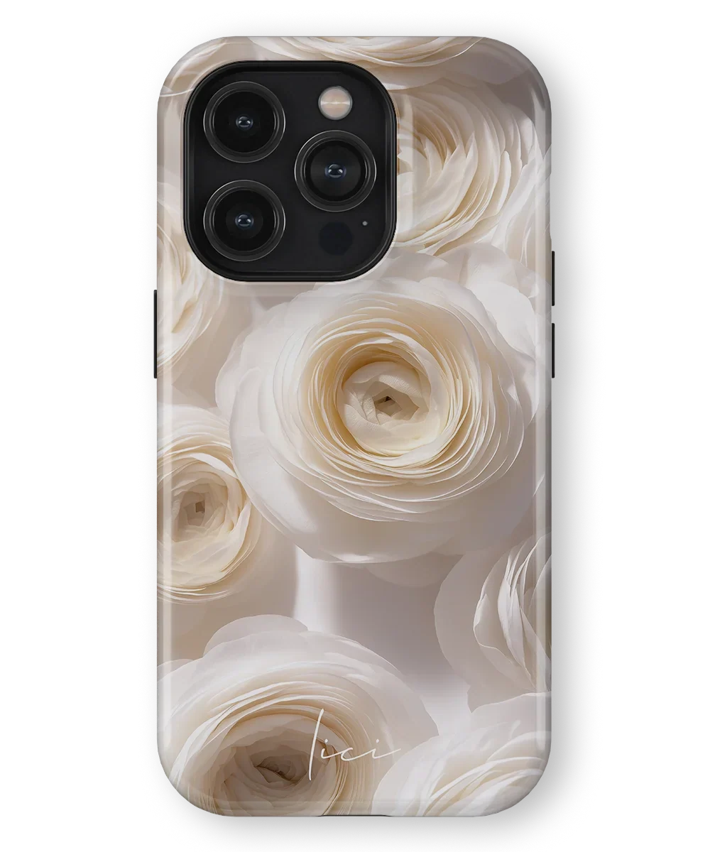 White Ranunculus - iPhone 14 Pro