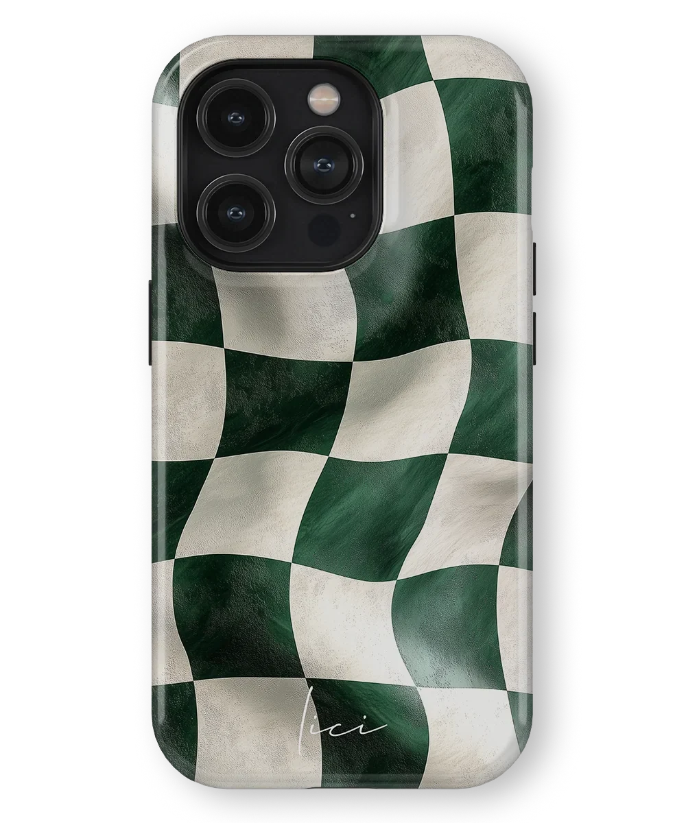 Green Chessboard - iPhone 14 Pro
