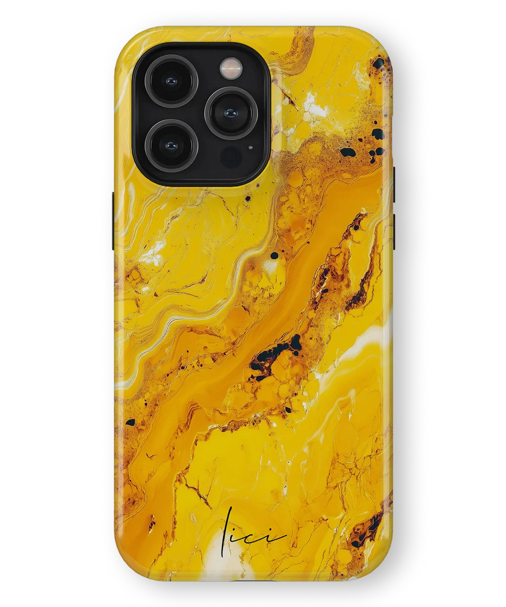 Yellow Marble - iPhone 14 Pro Max