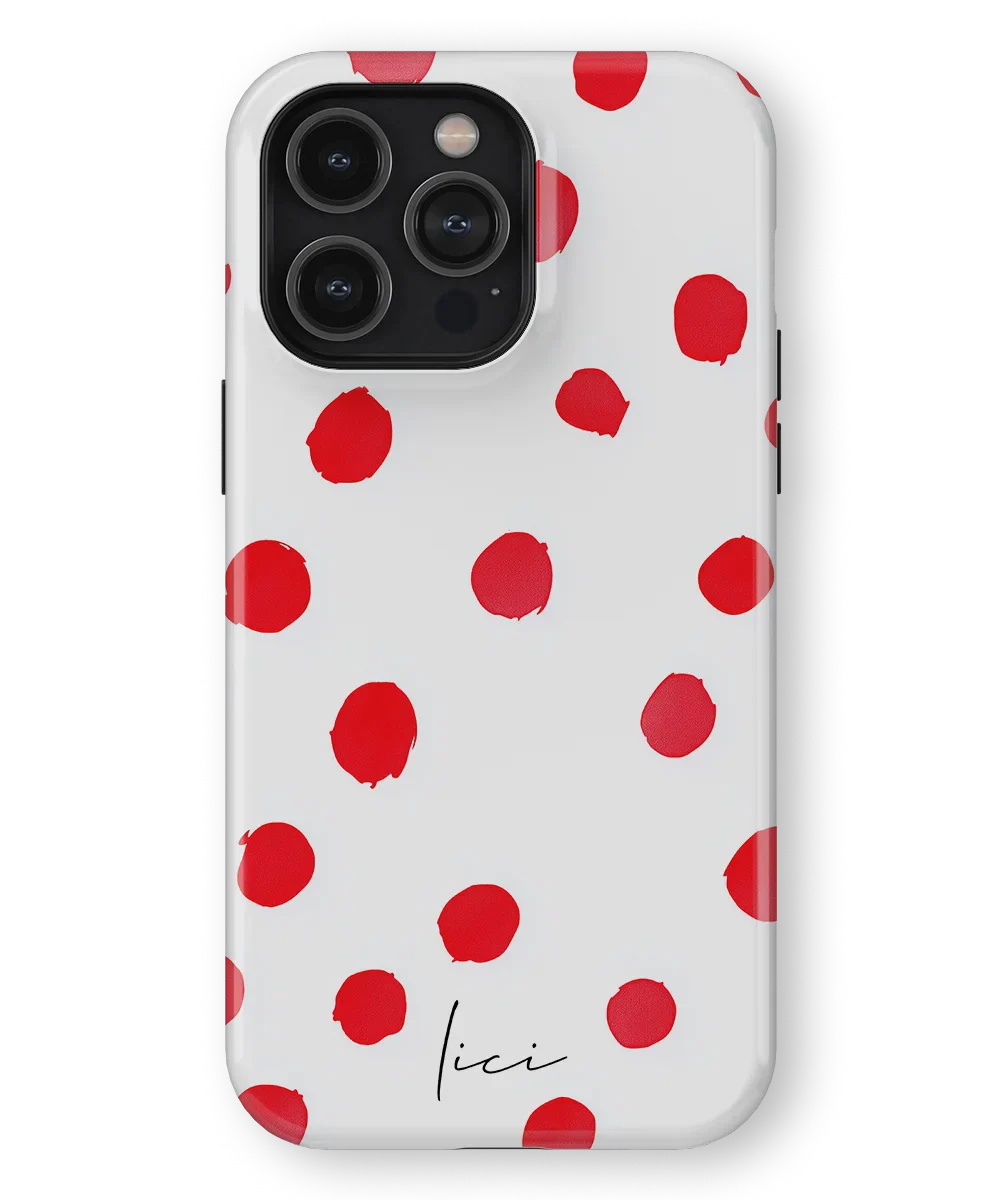 Red Polka Dots - iPhone 14 Pro Max