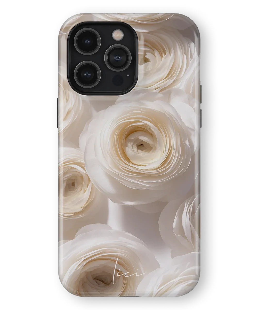 White Ranunculus - iPhone 14 Pro Max