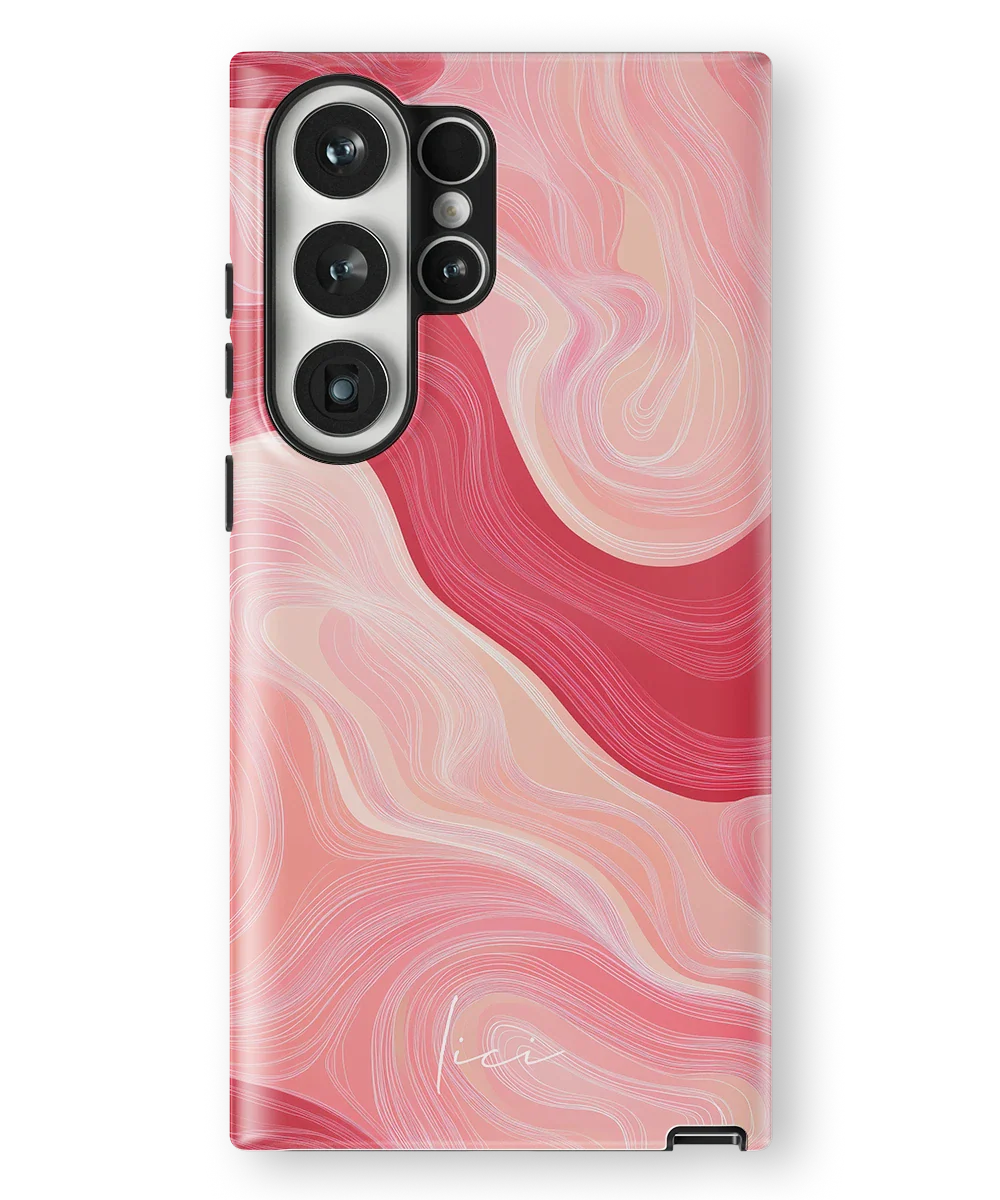 Wavy Rose Lines - Samsung Galaxy S23 Ultra