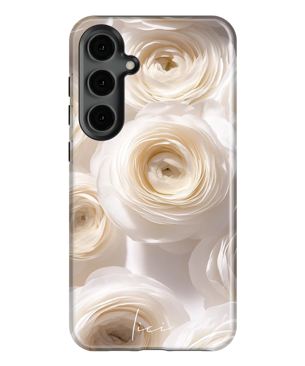 White Ranunculus - Samsung Galaxy S24 Plus