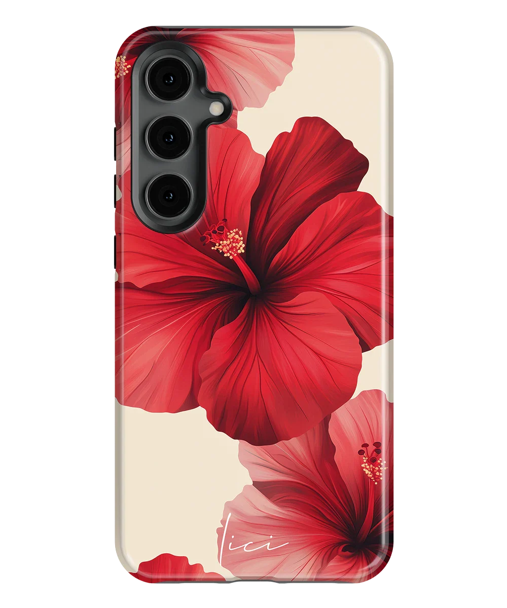 Red Hibiscus - Samsung Galaxy S24 Plus