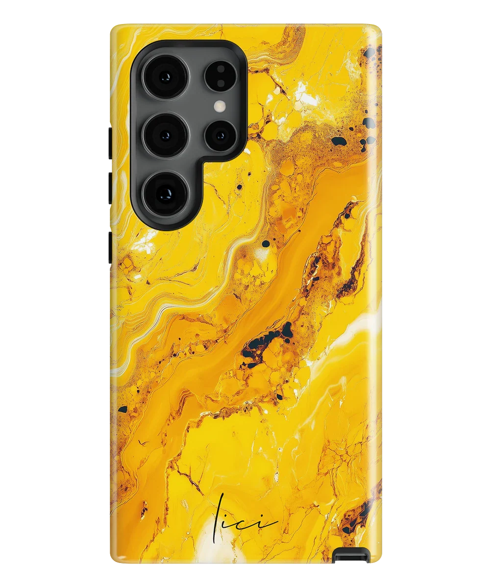 Yellow Marble - Samsung Galaxy S24 Ultra