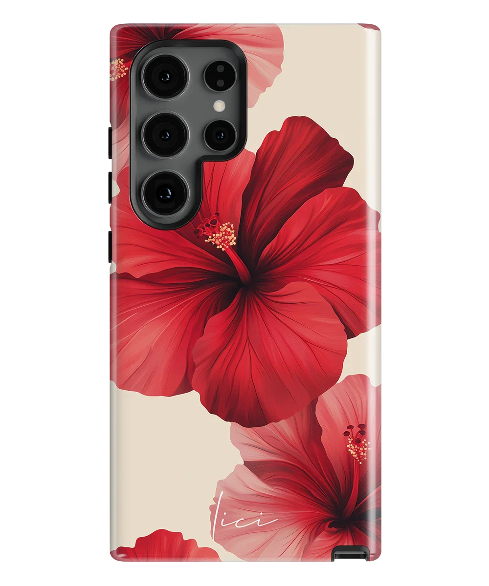 Red Hibiscus - Samsung Galaxy S24 Ultra