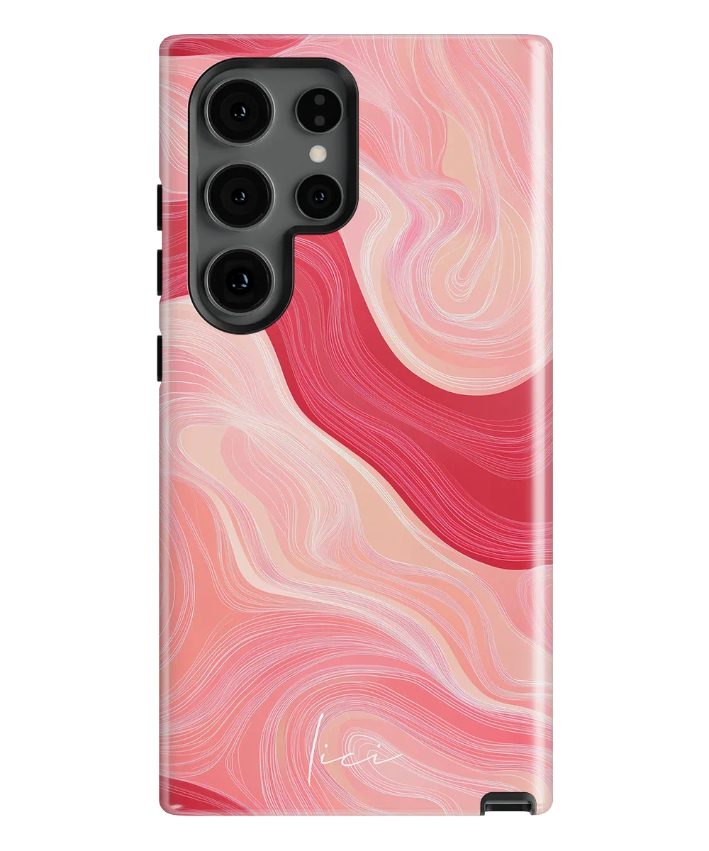 Wavy Rose Lines - Samsung Galaxy S24 Ultra